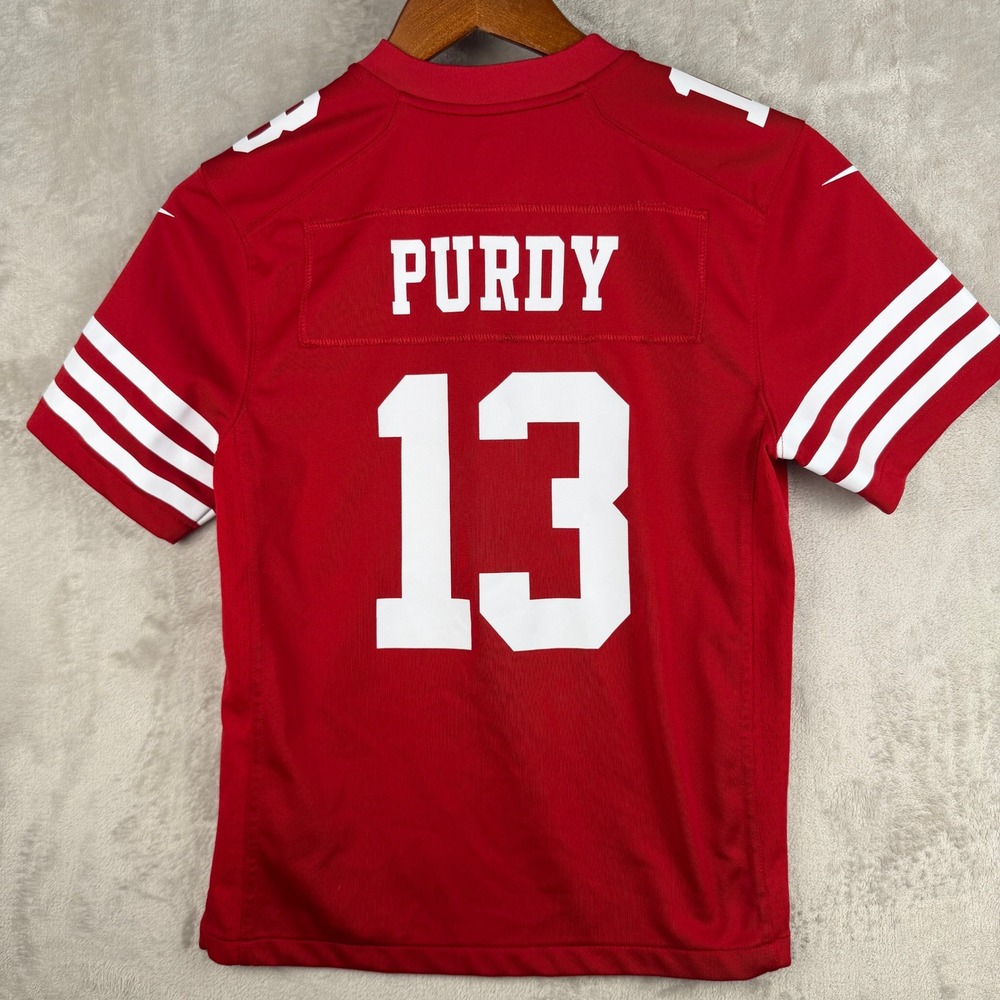 Nike Kids San Francisco 49ers Brock Purdy 13 Jersey Red Medium NFL Football